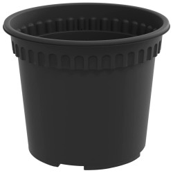 Pots de plantes 24 pcs Noir Ø 12,5 x 10 cm Plastique 543849543849