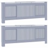 Cache-Radiateur 2 pcs Gris 205 x 20,5 x 81,5 cm 543853543853