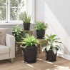 Pots de plantes 6 pcs Noir Ø 39 x 32 cm Plastique 543857543857