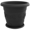 Pots de plantes 6 pcs Noir Ø 39 x 32 cm Plastique 543857543857