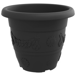 Pots de plantes 6 pcs Noir Ø 39 x 32 cm Plastique 543857543857