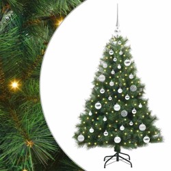 Sapin de Noël artificiel avec 150 LED Vert 120 cm PE et PVC 543861543861