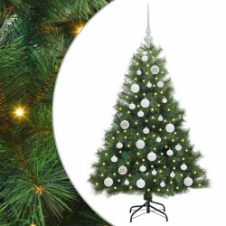 Sapin de Noël artificiel avec 150 LED Vert 120 cm PE et PVC 543863543863