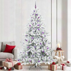 Sapin de Noël Artificiel à Branches Articulées Blanc 240 cm 543864543864