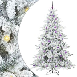 Sapin de Noël Artificiel à Branches Articulées Blanc 240 cm 543864543864