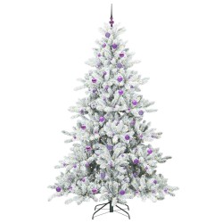 Sapin de Noël Artificiel à Branches Articulées Blanc 240 cm 543864543864