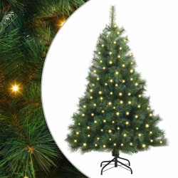 Sapin de Noël artificiel avec 150 LED Vert 120 cm PE et PVC 543865543865