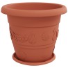 Pots de plantes 6 pcs Rouge brique Ø 39 x 32 cm Plastique 543866543866