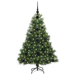 Sapin de Noël artificiel avec 150 LED Vert 120 cm PE et PVC 543869543869