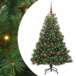 Sapin de Noël artificiel avec 150 LED Vert 120 cm PE et PVC 543871543871