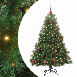 Sapin de Noël artificiel avec 150 LED Vert 150 cm PE et PVC 543874543874