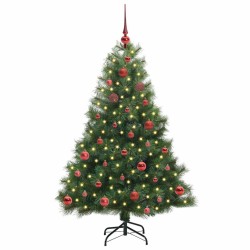 Sapin de Noël artificiel avec 150 LED Vert 150 cm PE et PVC 543874543874