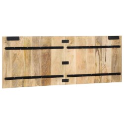  Tête de lit 140 cm bois de manguier brut massif 