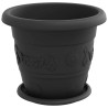 Pots de plantes 6 pcs Noir Ø 26 x 21.5 cm Plastique 543876543876