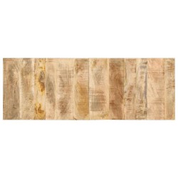  Tête de lit 140 cm bois de manguier brut massif 