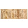  Tête de lit 140 cm bois de manguier brut massif 