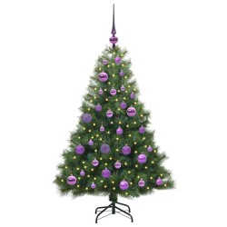Sapin de Noël artificiel avec 150 LED Vert 120 cm PE et PVC 543882543882