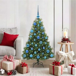 Sapin de Noël artificiel avec 150 LED Vert 120 cm PE et PVC 543883543883
