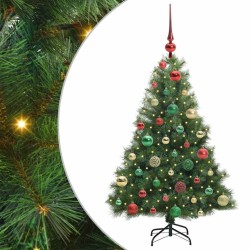 Sapin de Noël artificiel avec 150 LED Vert 120 cm PE et PVC 543884543884