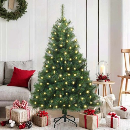Sapin de Noël artificiel avec 150 LED Vert 150 cm PE et PVC 543885543885