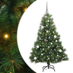 Sapin de Noël artificiel avec 150 LED Vert 150 cm PE et PVC 543886543886