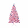 Sapin de Noël artificiel pré-éclairé Rose 180 cm PVC 543890543890
