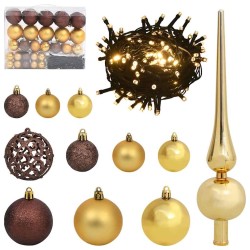 Sapin de Noël artificiel pré-éclairé Noir 150 cm PVC 543893543893