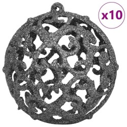 Sapin de Noël artificiel pré-éclairé Noir 180 cm PVC 543896543896