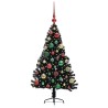 Sapin de Noël artificiel pré-éclairé Noir 120 cm PVC 543901543901