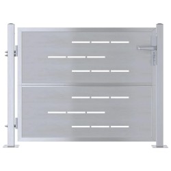Porte de Jardin Argenté 85 x 70 cm Acier inoxydable 543902543902