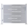 Porte de Jardin Argenté 85 x 70 cm Acier inoxydable 543902543902