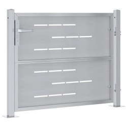 Porte de Jardin Argenté 85 x 70 cm Acier inoxydable 543902543902