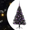 Sapin de Noël artificiel pré-éclairé Noir 120 cm PVC 543903543903