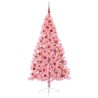Sapin de Noël artificiel pré-éclairé Rose 180 cm PVC 543913543913