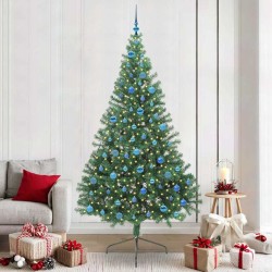 Sapin de Noël artificiel pré-éclairé Vert 240 cm PVC 543918543918