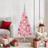 Sapin de Noël artificiel pré-éclairé Rose 120 cm PVC 543919543919