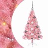 Sapin de Noël artificiel pré-éclairé Rose 120 cm PVC 543919543919