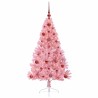 Sapin de Noël artificiel pré-éclairé Rose 120 cm PVC 543920543920