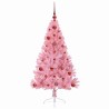 Sapin de Noël artificiel pré-éclairé Rose 120 cm PVC 543920543920
