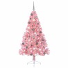 Sapin de Noël artificiel pré-éclairé Rose 180 cm PVC 543923543923