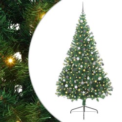 Sapin de Noël artificiel pré-éclairé Vert 240 cm PVC 543924543924