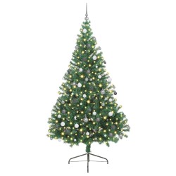 Sapin de Noël artificiel pré-éclairé Vert 240 cm PVC 543924543924