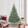 Sapin de Noël artificiel pré-éclairé Vert 210 cm PVC 543925543925