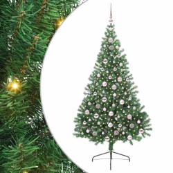 Sapin de Noël artificiel pré-éclairé Vert 210 cm PVC 543925543925