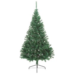 Sapin de Noël artificiel pré-éclairé Vert 210 cm PVC 543925543925
