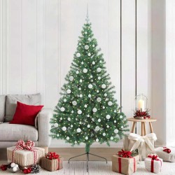Sapin de Noël artificiel pré-éclairé Vert 210 cm PVC 543926543926