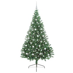 Sapin de Noël artificiel pré-éclairé Vert 210 cm PVC 543926543926