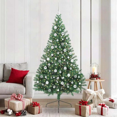 Sapin de Noël artificiel pré-éclairé Vert 210 cm PVC 543927543927