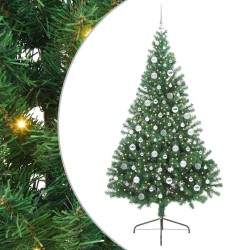 Sapin de Noël artificiel pré-éclairé Vert 210 cm PVC 543927543927