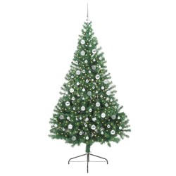 Sapin de Noël artificiel pré-éclairé Vert 210 cm PVC 543927543927